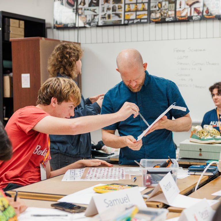 INDD Program Chair Ben Bush aims to build confidence within aspiring designers.