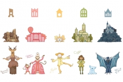 Carson Earls: Eurotopia Land Symbols, Building Illustrations, Character Art.