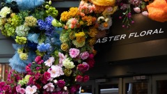 Aster Floral Outdoor Signage by Emily Ernest