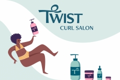 Greer Miceli: Twist Curl Salon Illustrations
