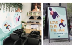 Greer Miceli: Twist Curl Salon Signage