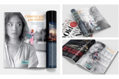 Greer Miceli: Twist Curl Salon Magazine Ads